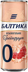 Пиво Балтика №0 Безалкогольное Грейпфрут Can 0.33 л