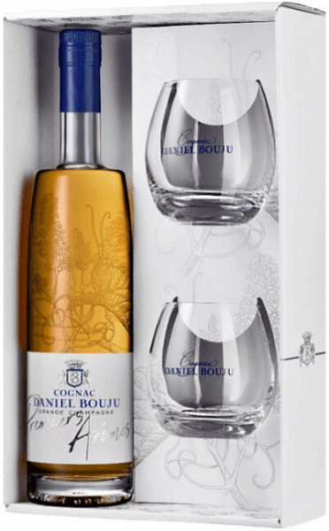 Коньяк Daniel Bouju Premiers Aromes Grande Champagne 0.7 л Gift Box Set 2 Glass