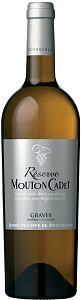 Белое Сухое Вино Reserve Mouton Cadet Graves AOC Blanc 0.75 л