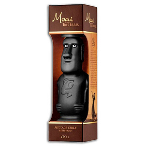 Аквавит Pisco Tres Erres Moai Reservado 0.75 л Gift Box
