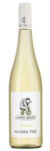 Белое Полусухое Вино безалкогольное Hans Baer Riesling Low Alcohol Weinkellerei Hechtsheim 0.75 л