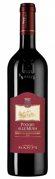 Вино Rosso di Montalcino Poggio alle Mura 2019 г. 0.75 л