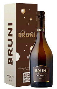 Белое Брют Игристое вино Bruni Prosecco DOC 0.75 л Gift Box