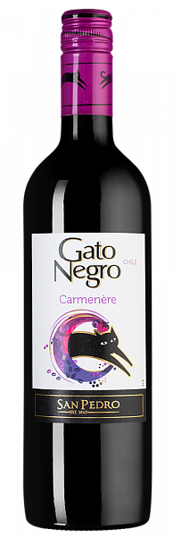 Вино Gato Negro Carmenere 2021 г. 0.75 л