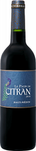 Красное Сухое Вино Le Paon De Citran 2011 г. 0.75 л