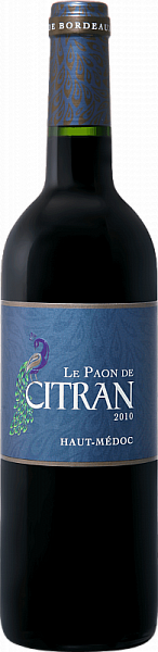 Вино Le Paon De Citran 2011 г. 0.75 л