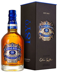 Виски Chivas Regal Blended Scotch Whisky 18 Years Old 1 л в подарочной упаковке