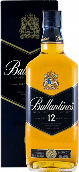 Виски Ballantine's 12 Years Old 0.7 л Gift Box
