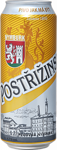 Пиво Postrizinske Svetly Lezak Can 0.5 л