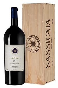 Красное Сухое Вино Sassicaia 2016 г. 3 л Gift Box