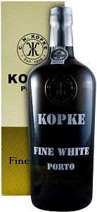 Белое Сладкое Портвейн Kopke Fine White Porto 0.75 л в подарочной упаковке