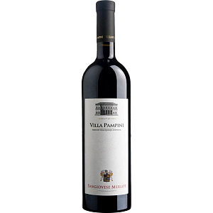 Красное Сухое Вино Cevico Villa Pampini Sangiovese Merlot 2020 г. 0.75 л