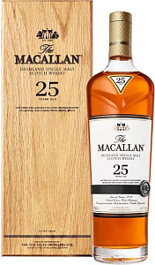 Виски The Macallan 25 Years Old Sherry Oak 0.7 л в подарочной упаковке