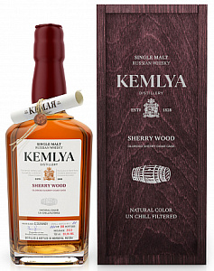 Виски Kemlya Sherry Wood 0.7 л Gift Box