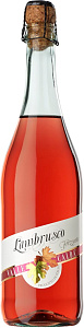 Розовое Полусладкое Игристое вино Valle Calda Rosato Lambrusco dell'Emilia 0.75 л