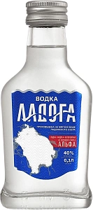 Водка Ладога Фляга 0.1 л