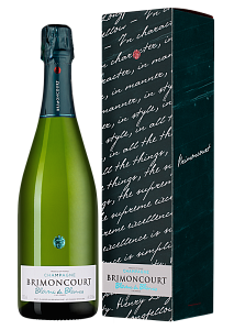 Белое Экстра брют Шампанское Blanc de Blancs Brimoncourt 2016 г. 0.75 л Gift Box