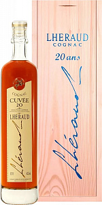 Коньяк Lheraud Cognac Cuvee 20 0.7 л в подарочной упаковке