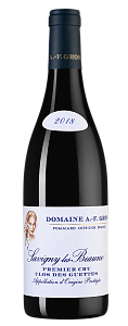 Красное Сухое Вино Savigny-les-Beaune Premier Cru Clos des Guettes Domaine Anne-Francoise Gros 2018 г. 0.75 л