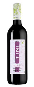 Красное Полусухое Вино Tini Sangiovese Biologico Caviro 2020 г. 0.75 л