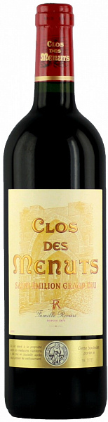 Вино Clos de Menuts 2012 г. 0.75 л
