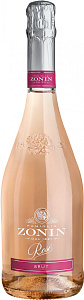 Розовое Брют Игристое вино Zonin Rose Brut 0.75 л