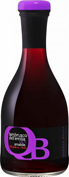 Игристое вино Quanto Basta Rosso Lambrusco Dell'Emilia IGT 2020 г. 0.2 л