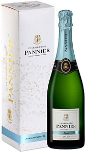 Белое Экстра брют Шампанское Champagne Pannier Exact Extra-Brut 0.75 л в подарочной упаковке