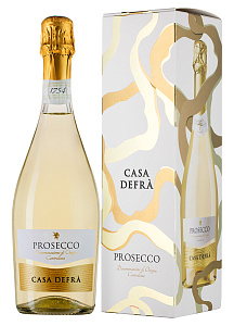 Игристое вино Casa Defra Prosecco Spumante Brut 0.75 л Gift Box