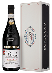 Красное Сухое Вино Barolo Riserva Borgogno 2008 г. 0.75 л Gift Box