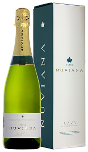 Белое Полусладкое Игристое вино Cava Nuviana Dulce 0.75 л Gift Box