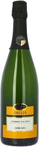 Белое Сухое Игристое вино Ziegler Cremant d'Alsace AOC Blanс 0.75 л