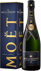 Белое Полусладкое Шампанское Moet & Chandon Nectar Imperial Semi Sweet 0.75 л Gift Box