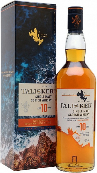 Виски Talisker Malt 10 Years Old 0.75 л Gift Box
