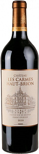 Красное Сухое Вино Chateau Les Carmes Haut-Brion 2020 г. 0.75 л