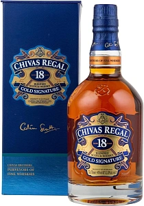 Виски Chivas Regal Blended Scotch Whisky 18 Years Old 0.75 л в подарочной упаковке