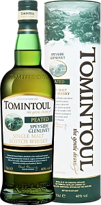 Виски Tomintoul Speyside Glenlivet Peatet Single Malt Scotch Whisky 25 Years Old 0.7 л в подарочной упаковке