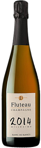 Белое Экстра брют Шампанское Fluteau Blanc de Blancs Millesime 2014 г. 0.75 л