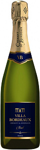 Белое Брют Игристое вино Villa Bordeaux Blanc Cremant de Bordeaux 0.75 л
