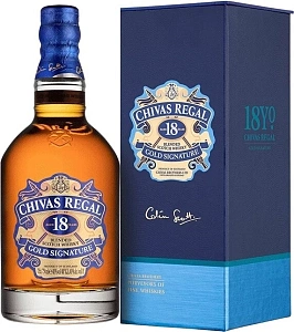 Виски Chivas Regal Blended Scotch Whisky 18 Years Old 0.75 л в подарочной упаковке