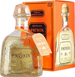 Текила Patron Reposado 0.7 л в подарочной упаковке