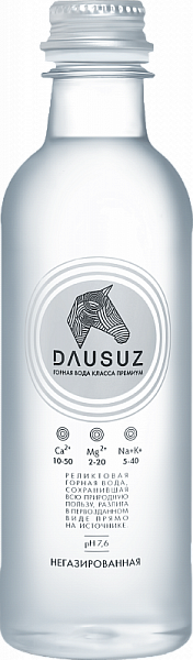 Вода негазированная Dausuz Glass 0.33 л