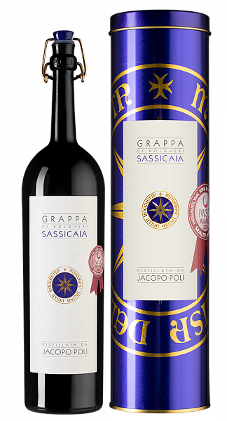 Граппа Sassicaia 2015 г. 0.5 л Gift Box