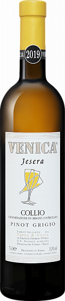Вино Jesera Pinot Grigio Organic 2019 г. 0.75 л