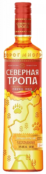 Настойка КВКЗ Северная Тропа Перц и Мед 0.5 л