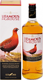 Виски The Famous Grouse 1 л в подарочной упаковке