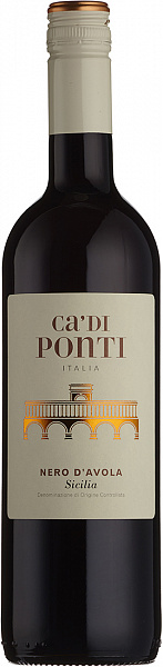 Вино Sicilia DOC Ca di Ponti Nero d'Avola 2019 г. 0.75 л