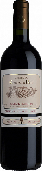 Вино Chateau Graves du Bert Saint-Emilion 0.75 л
