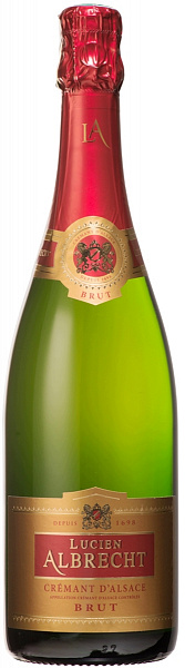 Игристое вино Cremant d'Alsace Lucien Albrecht Brut 0.75 л