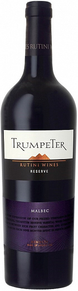 Вино Rutini Trumpeter Malbec Reserve 0.75 л